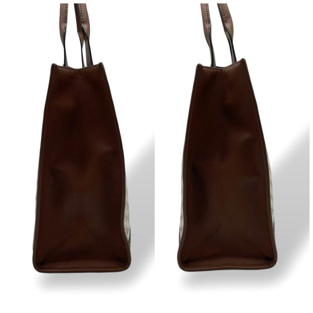 良品 マイケルコース クーパー ストライプ ジャガード トートバッグ A4可