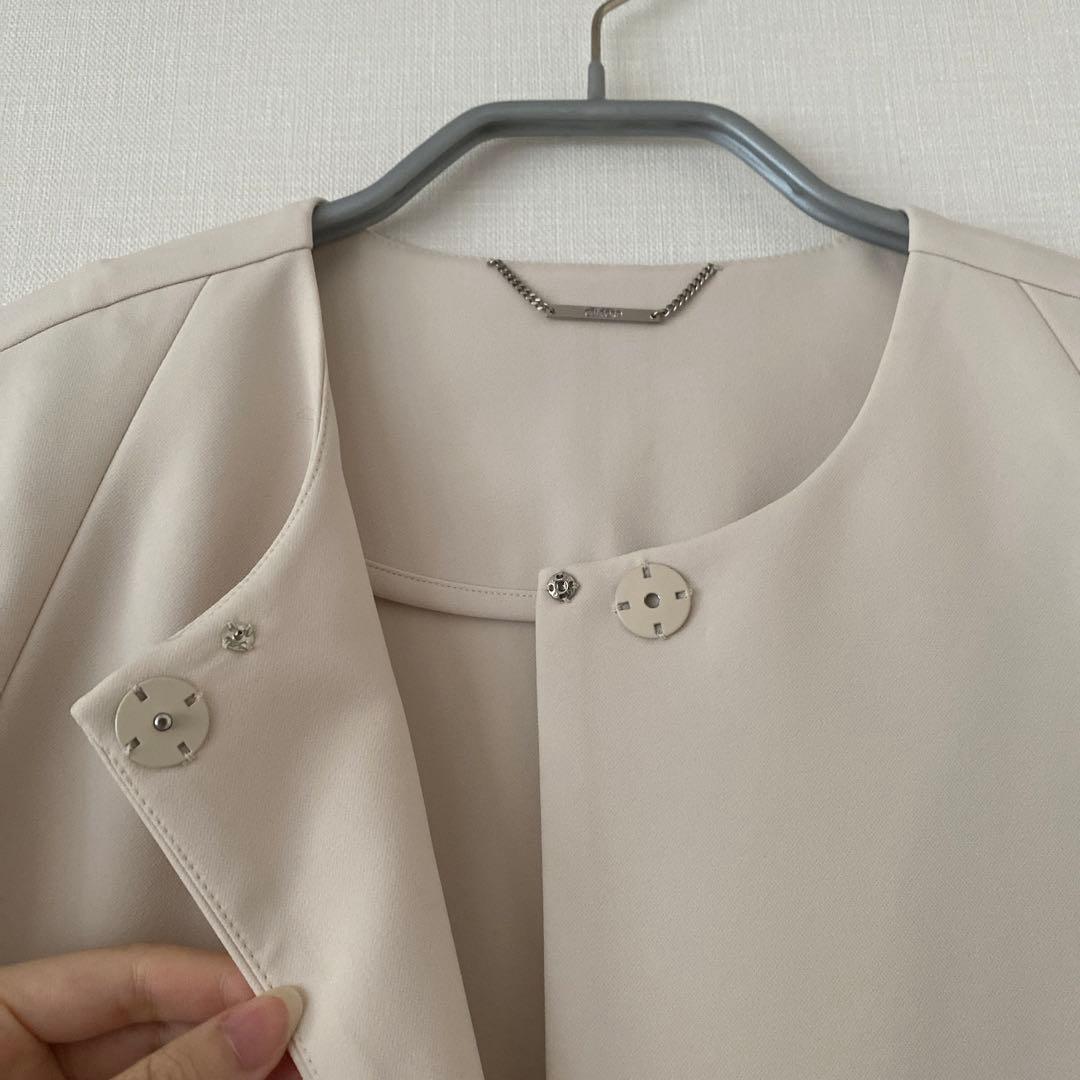 美品CELFORD ノーカラージャケット　ケープ　セレモニー