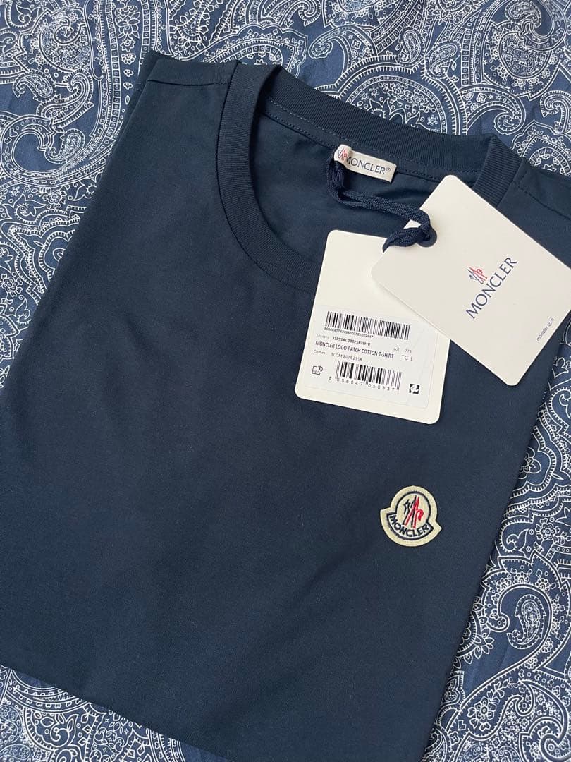 MONCLER Tシャツ Lサイズ ネイビー