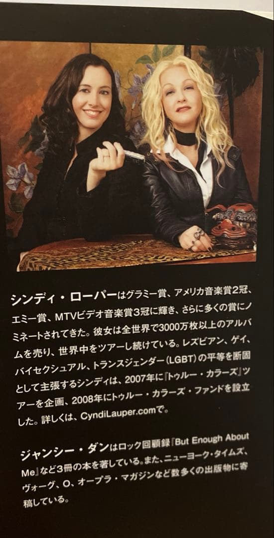 トゥルー・カラーズ シンディ・ローパー自伝