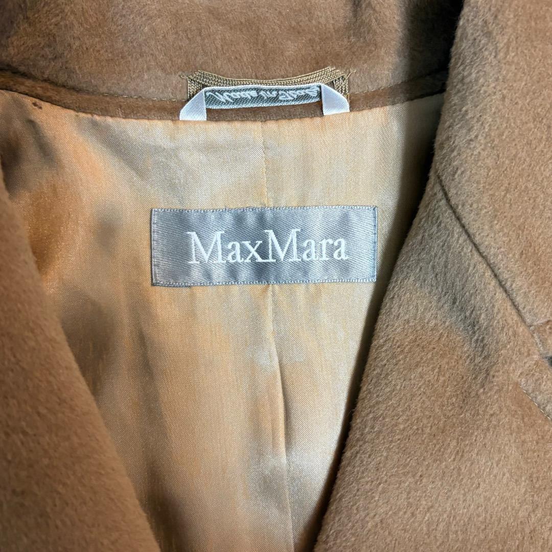 極美品 MaxMara マックスマーラ ウール チェスターコート キャメル36