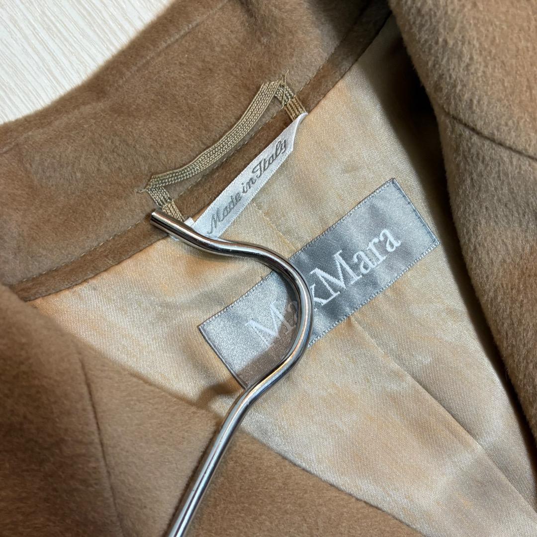 極美品 MaxMara マックスマーラ ウール チェスターコート キャメル36