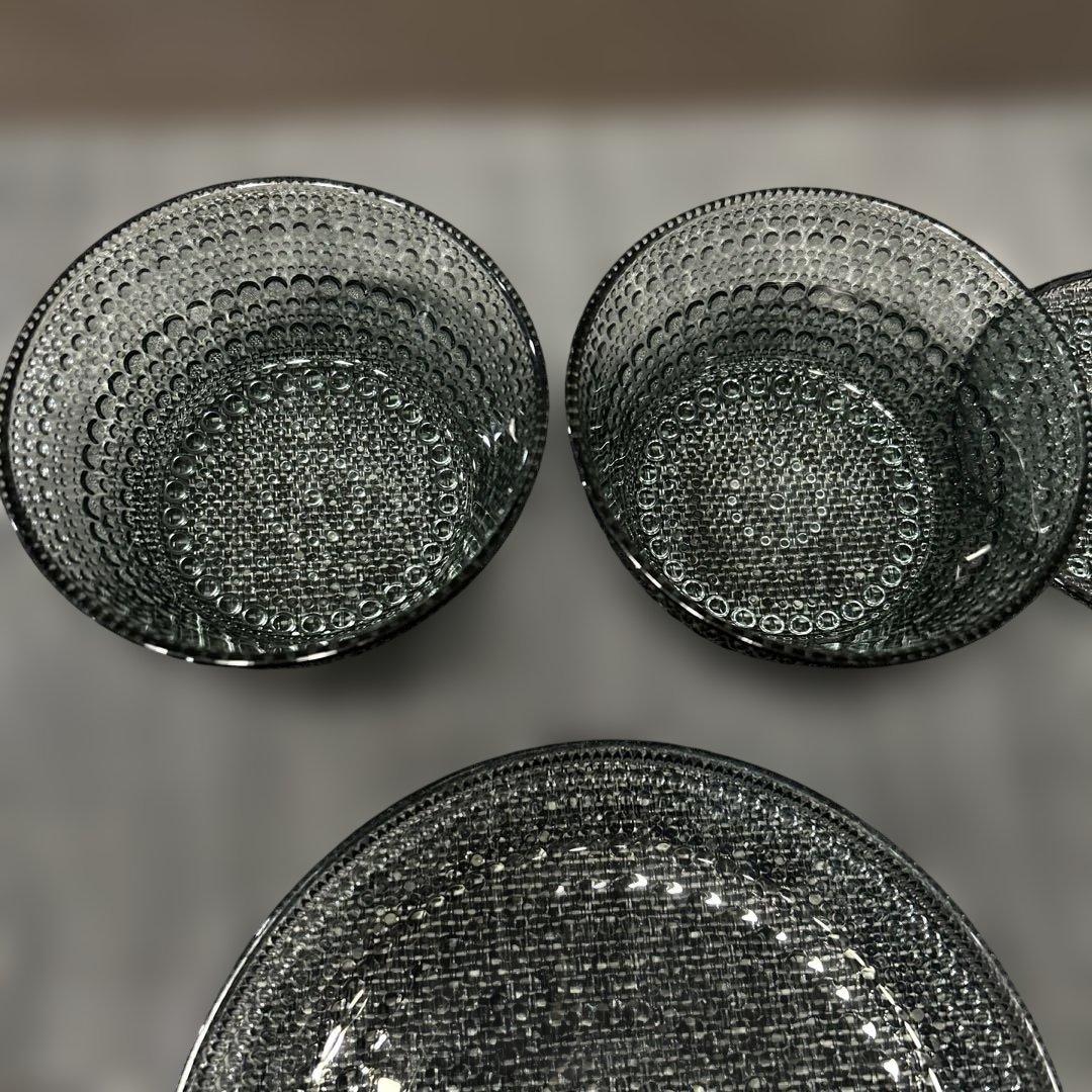 公*美様 イッタラ カステヘルミ プレート グレー 17cm×2枚　10cm×2