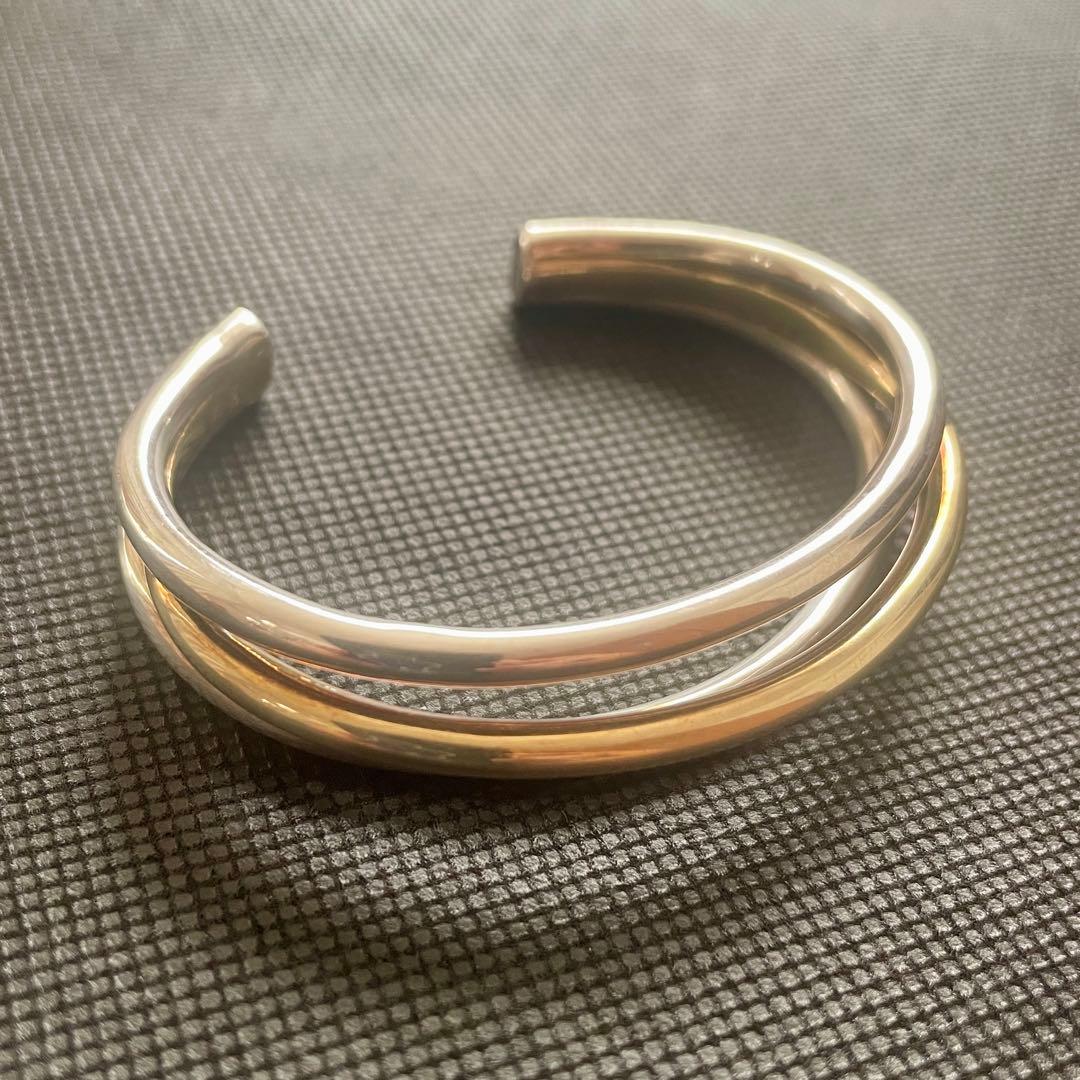 ＜PHILIPPE AUDIBERT＞シルバー×ゴールド バングル