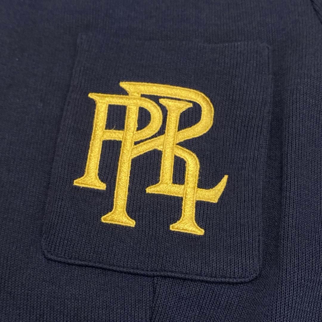 良品　ポロラルフローレン　レディース　ニットコットンブレザー　４　Ｍ相当　紺金