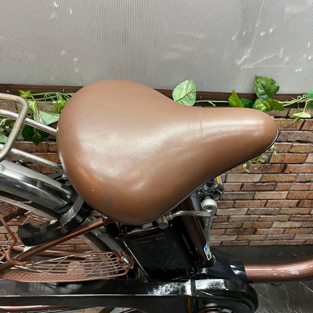 【8】電動自転車 Panasonic ビビ DX ブラウン 26インチ