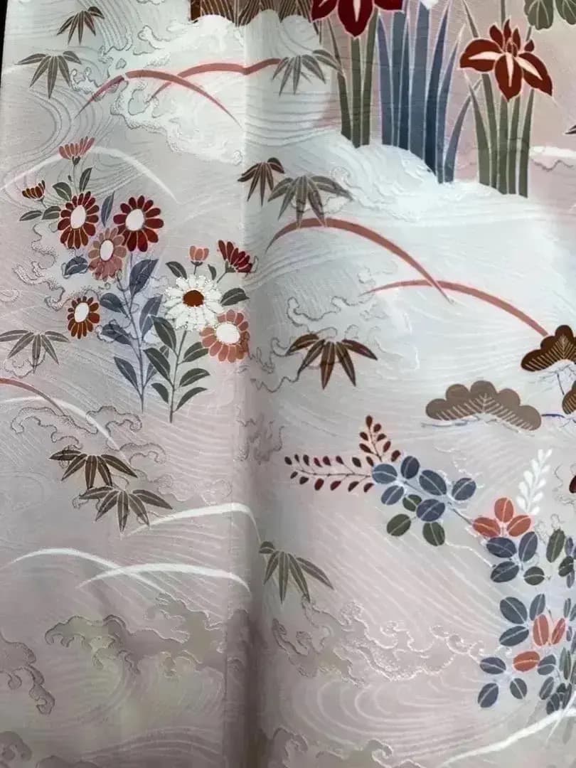 厳選落款有 着物訪問着 格調高く御所解文様 秀逸地紋は波間波頭 ご入学 ご卒業式