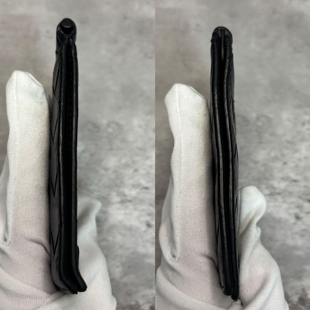 極美品✨ボッテガヴェネタ マネークリップ マキシイントレチャート バイカラー