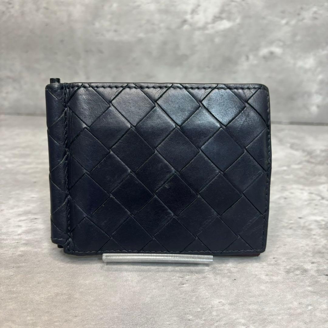 極美品✨ボッテガヴェネタ マネークリップ マキシイントレチャート バイカラー