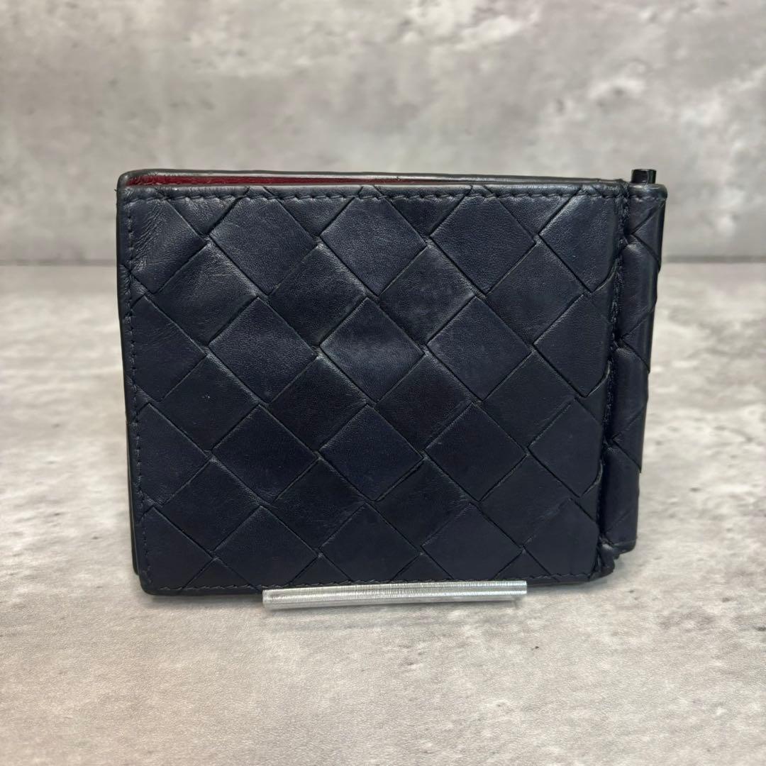 極美品✨ボッテガヴェネタ マネークリップ マキシイントレチャート バイカラー