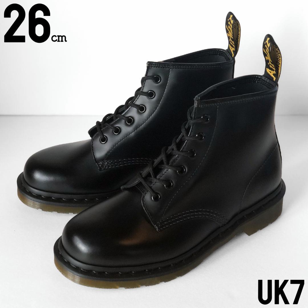 Dr.martens UK7 26cm 101 ブラック 美品 6ホール