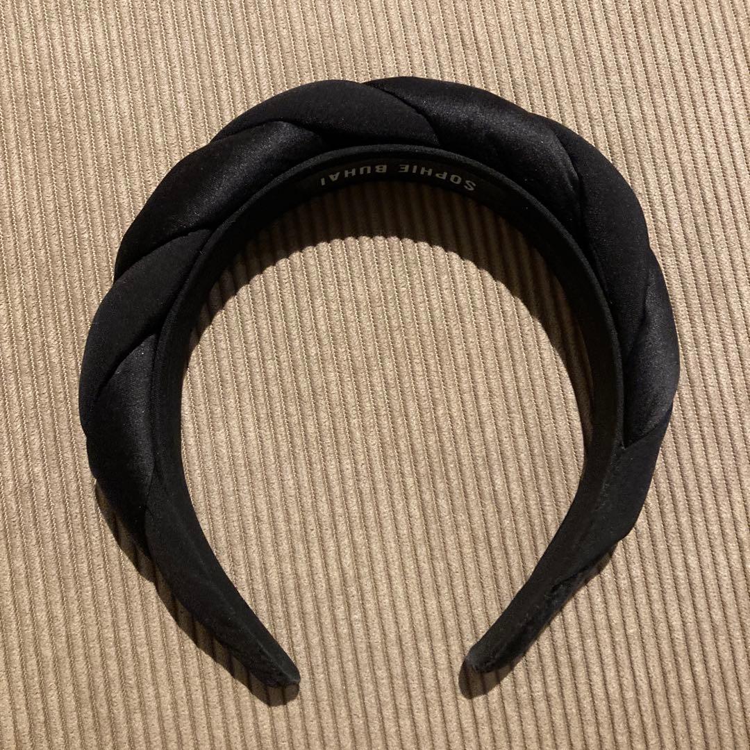 SOPHIE BUHAI ブラック編み込みヘアバンド
