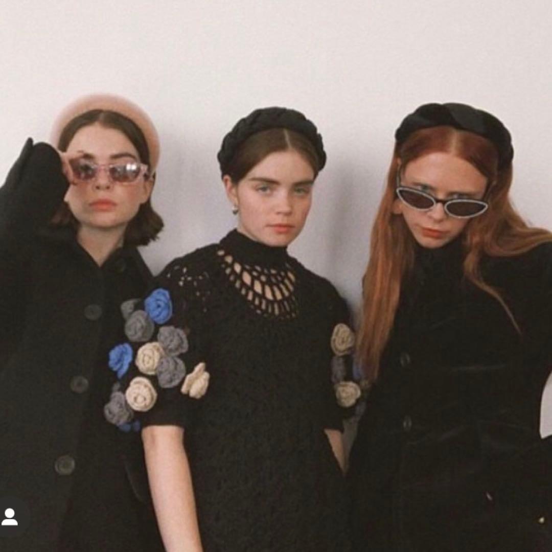 SOPHIE BUHAI ブラック編み込みヘアバンド