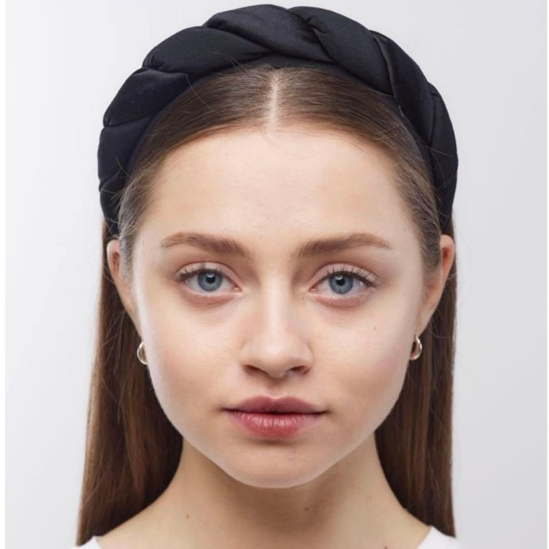 SOPHIE BUHAI ブラック編み込みヘアバンド