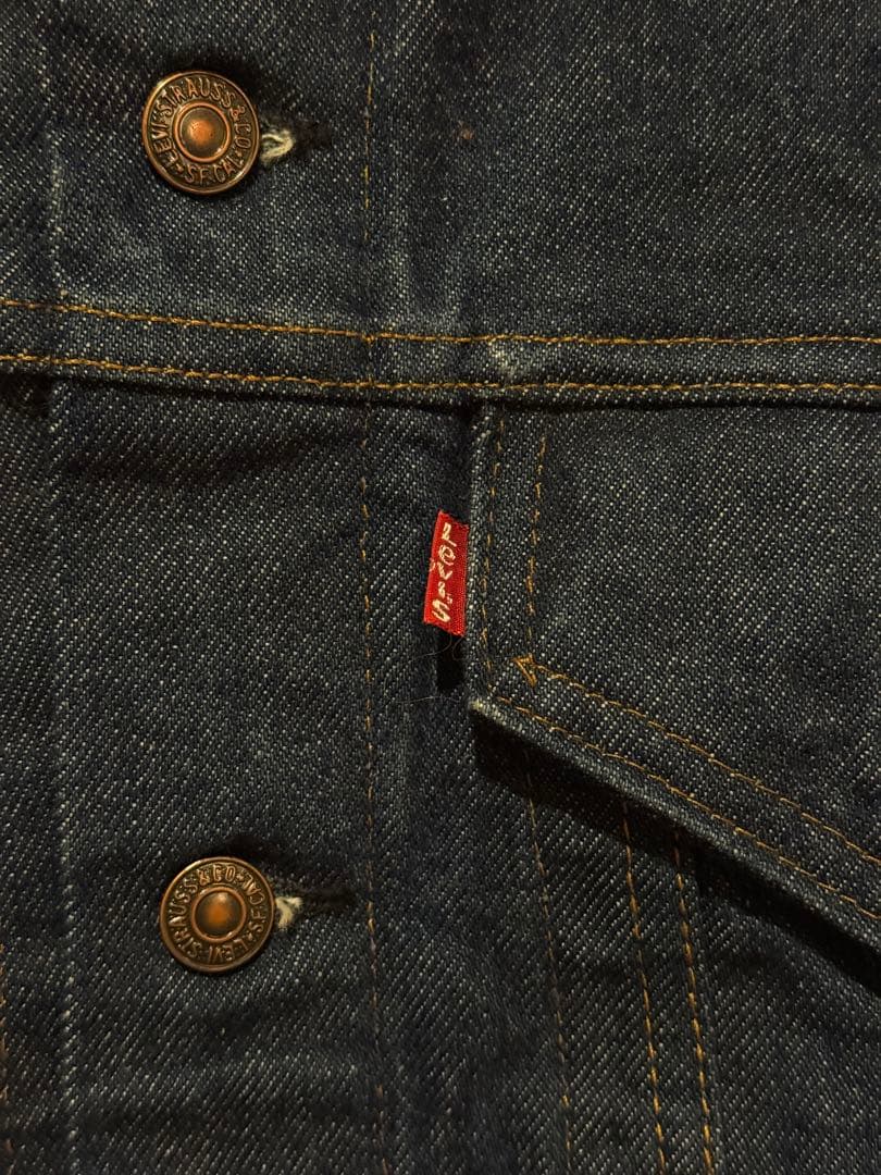 肉ボール　真っ紺 80s Levi's 71506 デニムジャケット