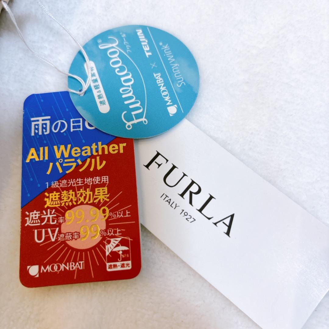 【新品タグ付き】フルラ　FURLA 晴雨兼用折りたたみ傘 ポロマーク
