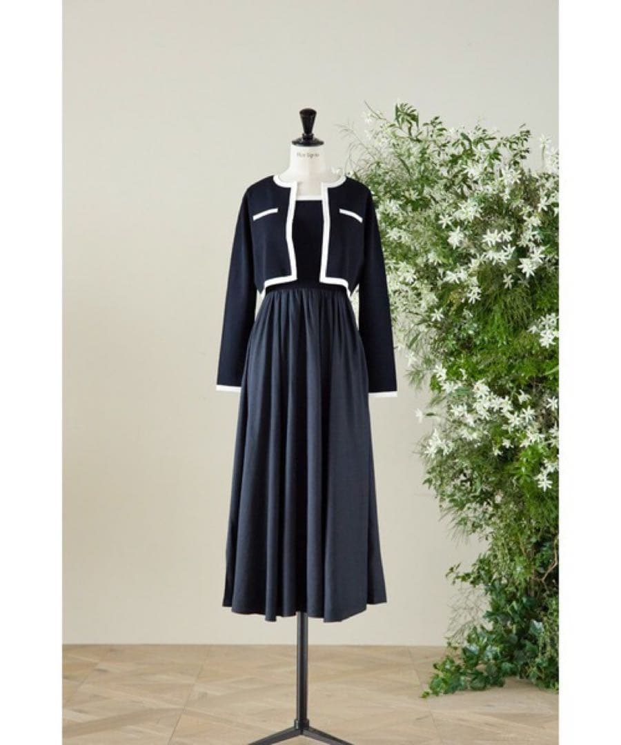 ワンピース Herlipto Bicolor Knit Dress Set