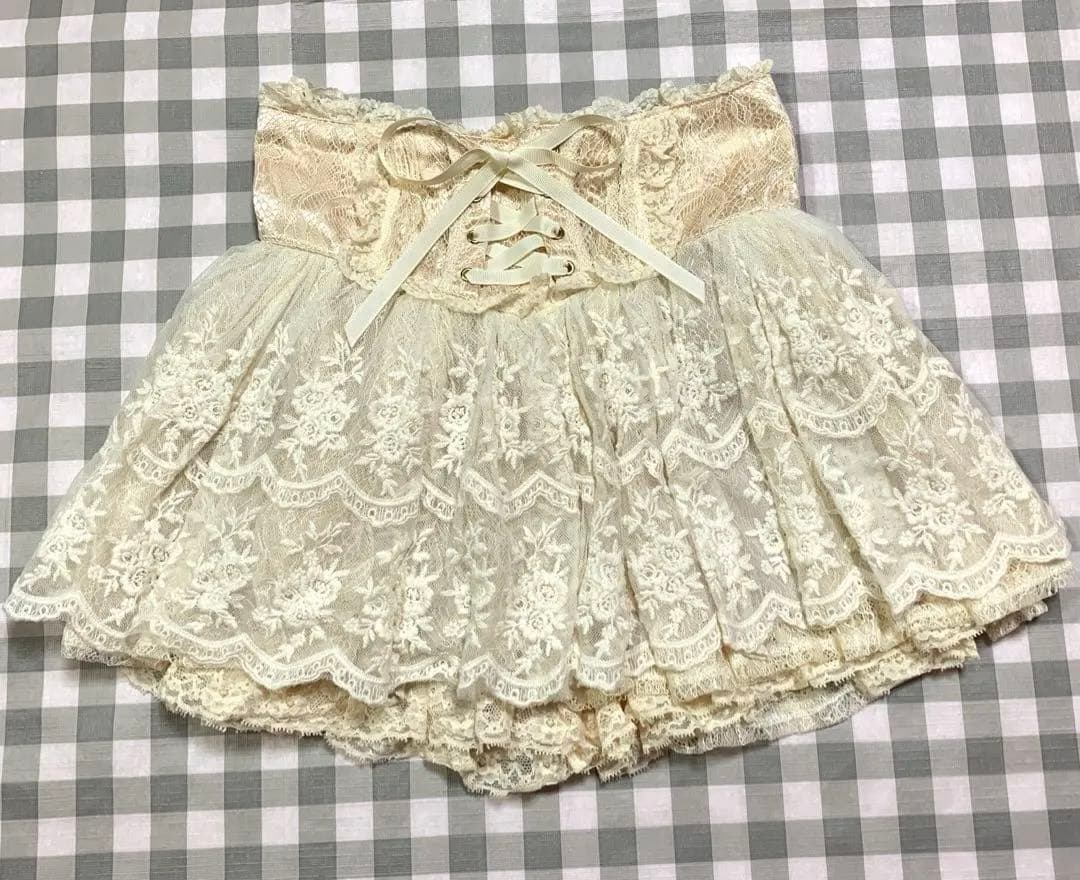 LIZLISA 希少 レース フリル スカパン