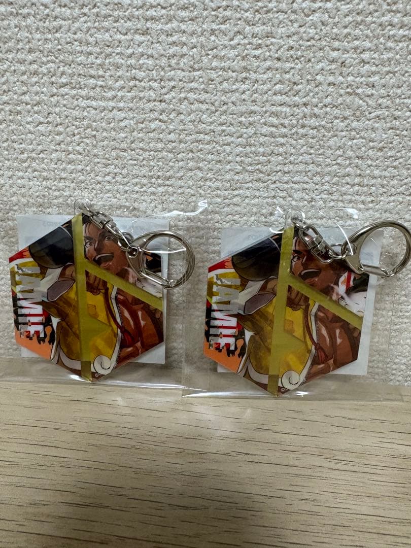 ストリートファイター6カプくじジェイミー アクリルスタンドキーホルダー 缶バッジ