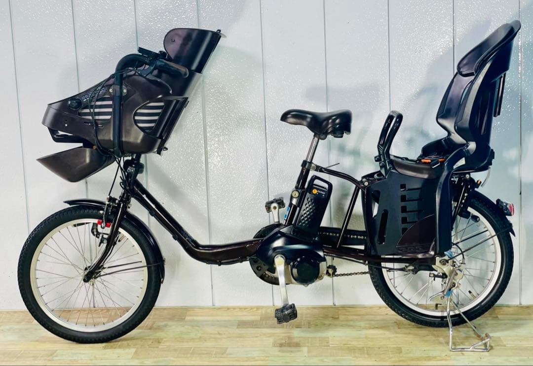 2958パナソニック12アンペア　3人乗り対応子供乗せ　電動アシスト自転車