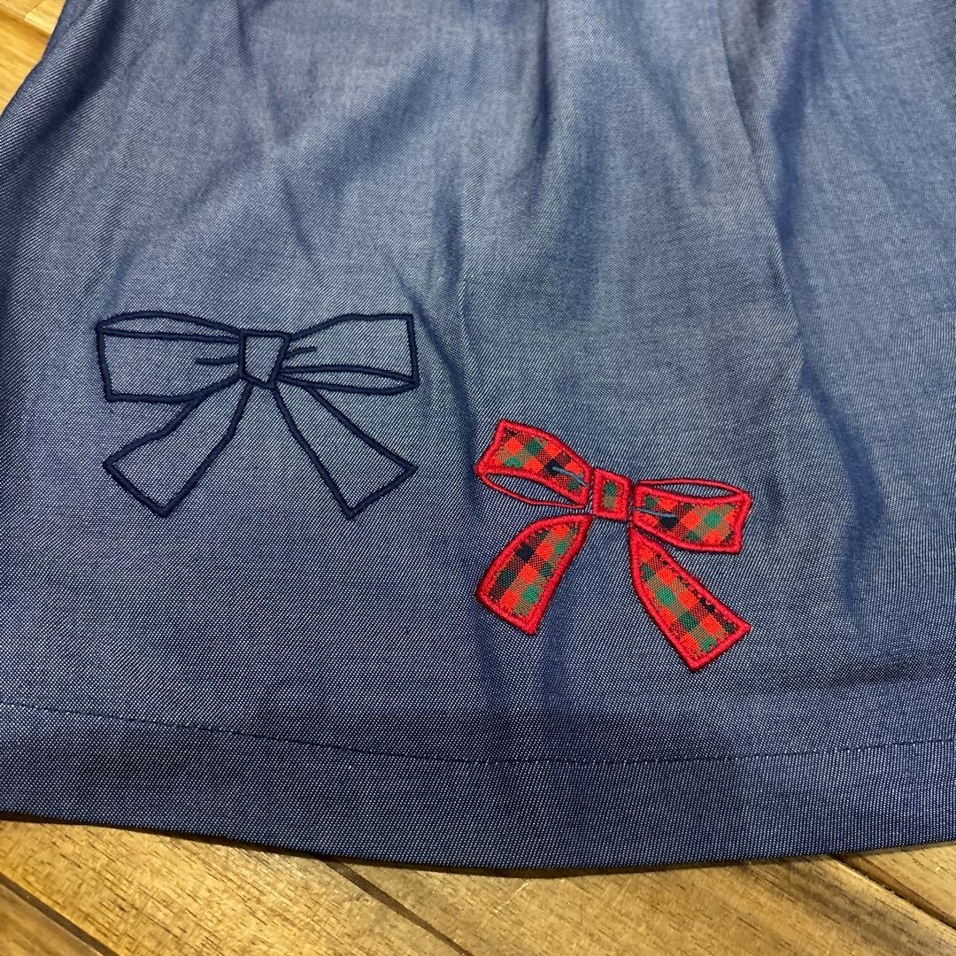 タロウ　新品　familiar ワンピース　リボン　100