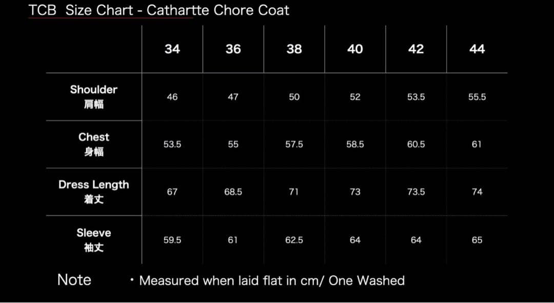 ジャケット・アウター Cathartt Chore Coat 10OZ 38