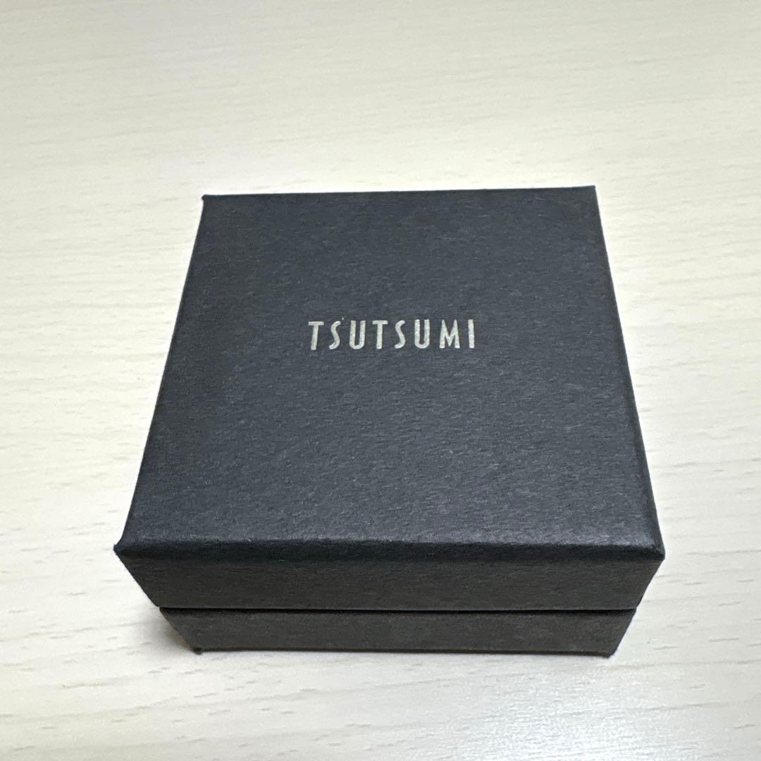 tsutsumi K10ピンクゴールド製 ハート型ダイヤモンドネックレス