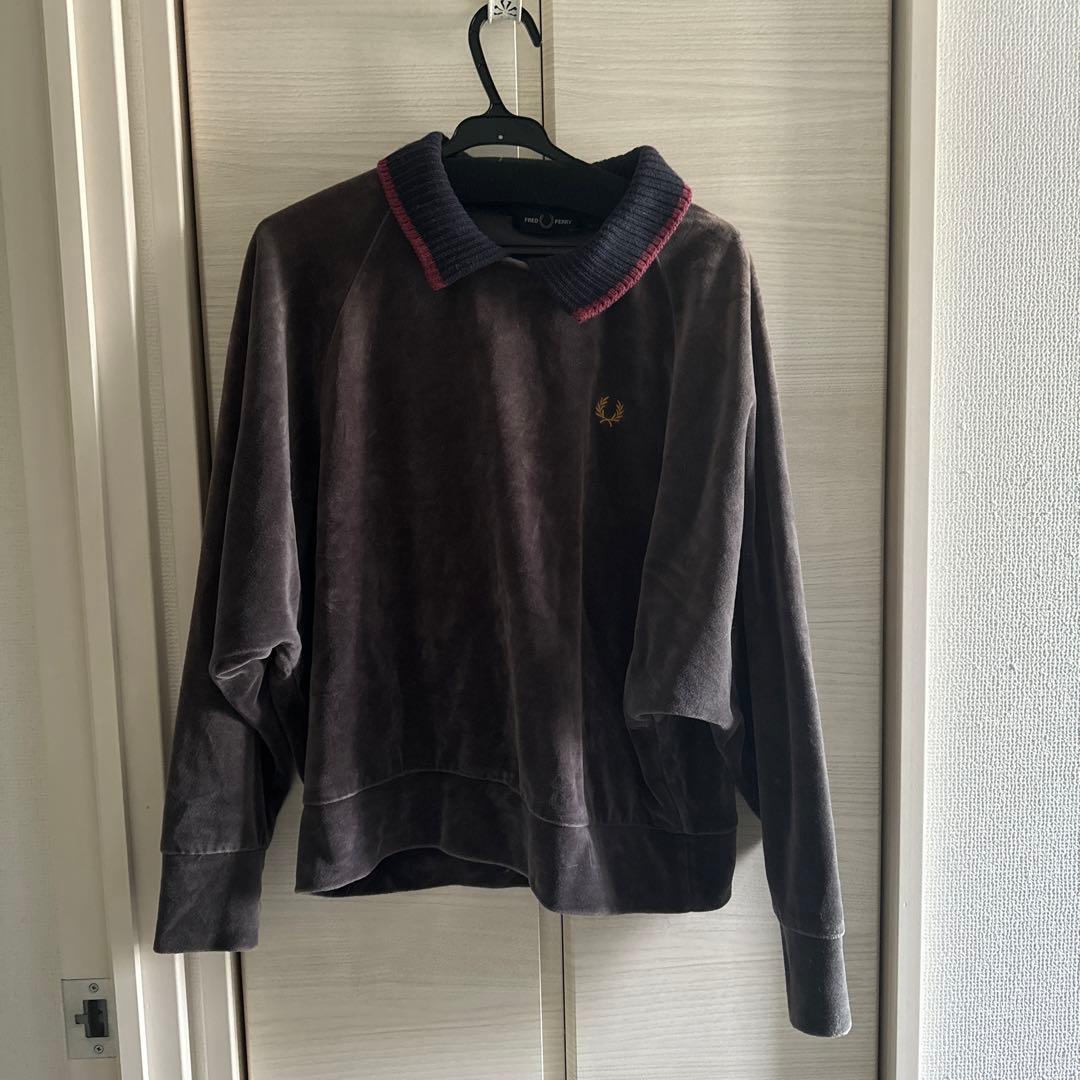 フレッドペリー　ベロア　トップス　襟付き