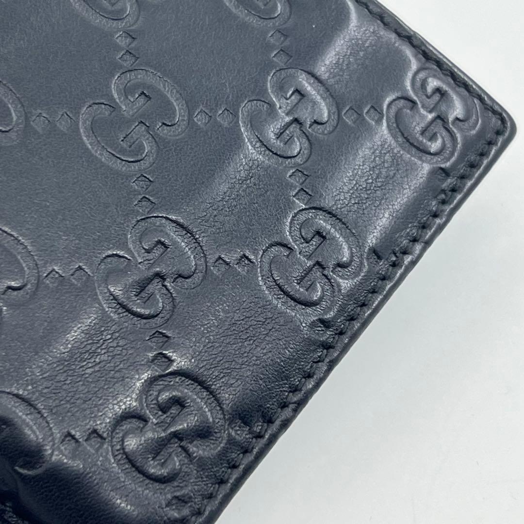 GUCCI 二つ折り gg グッチシマ マネークリップ カードケース 0490