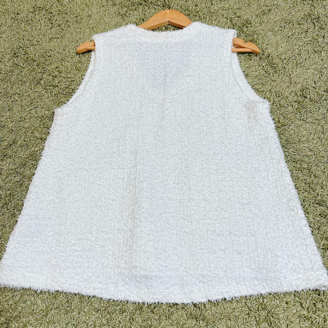 ストラ　Aラインツイードディニットツイードベスト