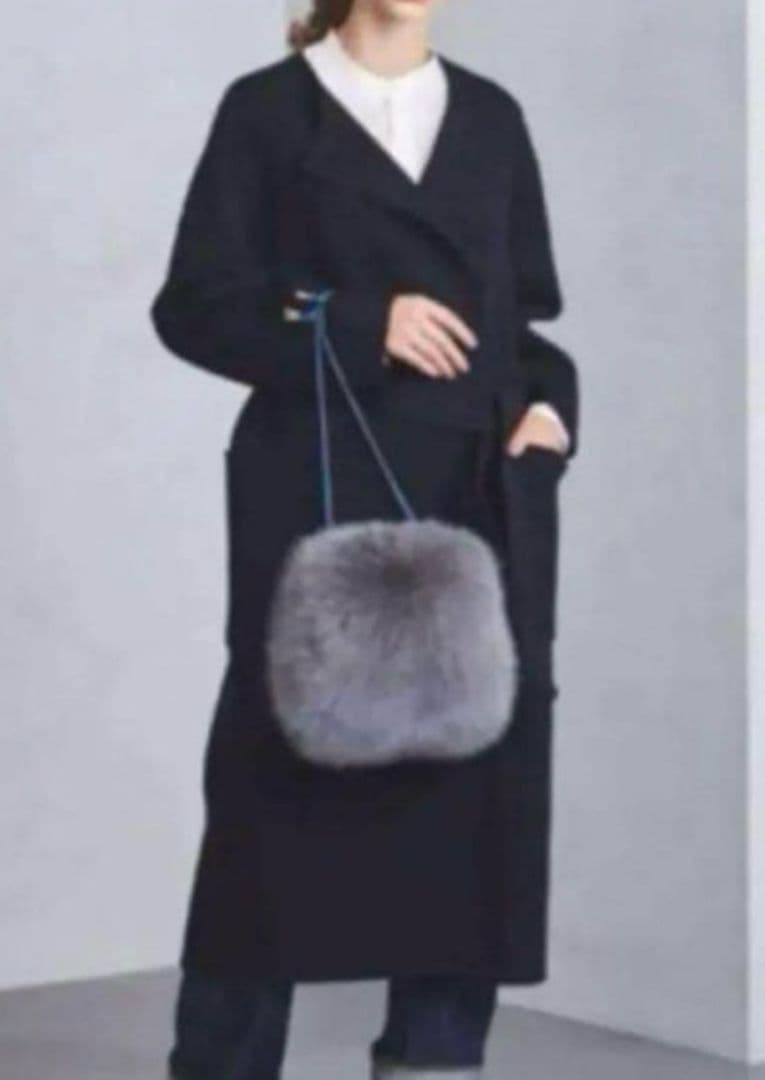 モ*ロ様 定価7万 LUDLOW ボリューム フォックスファー ハンドバッグ 巾