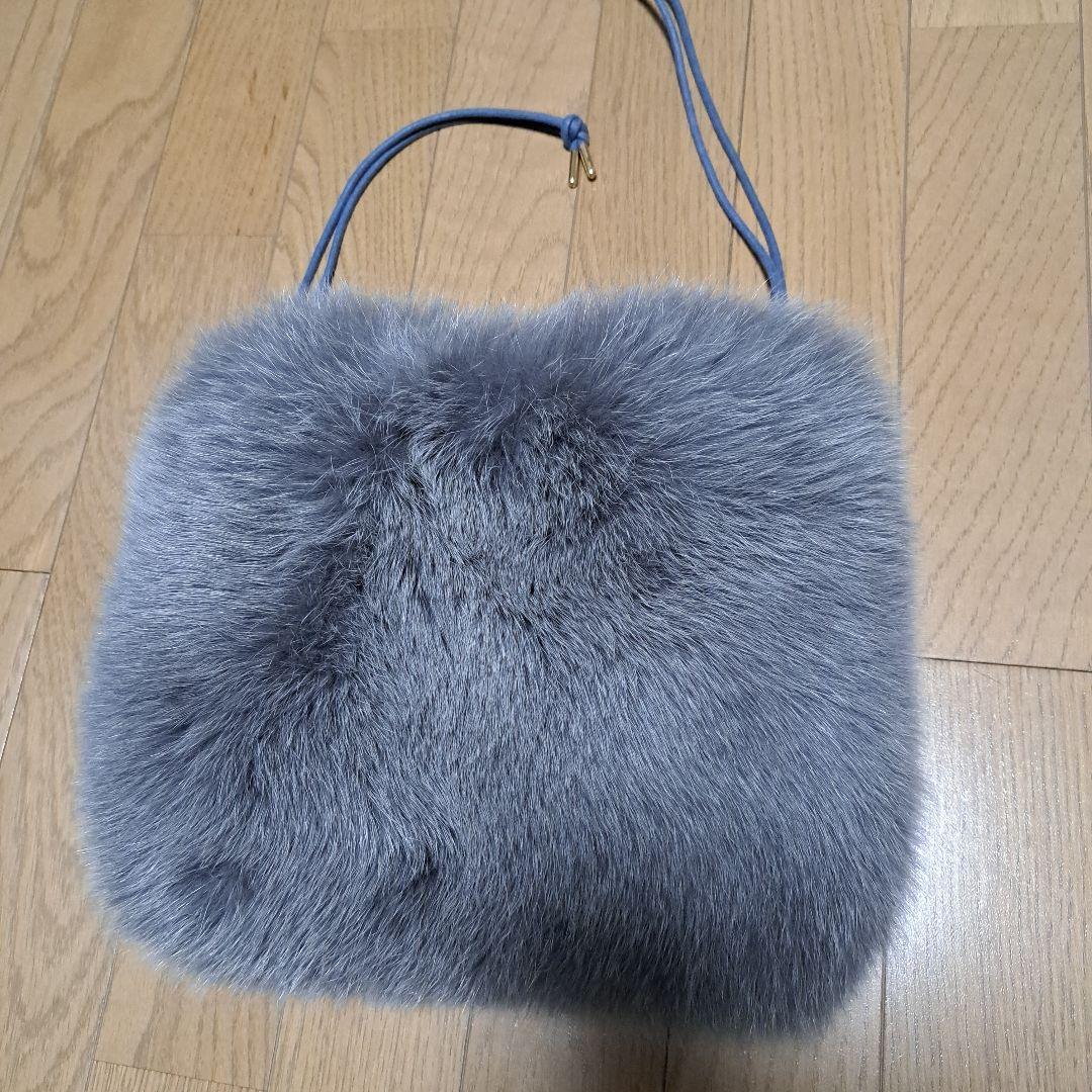 モ*ロ様 定価7万 LUDLOW ボリューム フォックスファー ハンドバッグ 巾