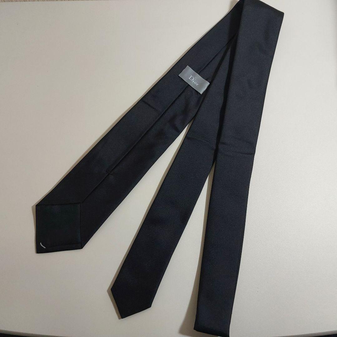 ディオール オム ネクタイ ブラック シルク100%