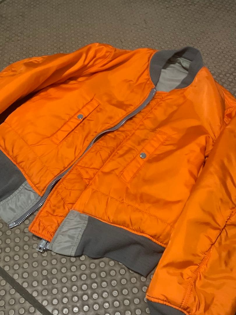 Alpha MA-1 80-90s スモーキーグレー　シルバー