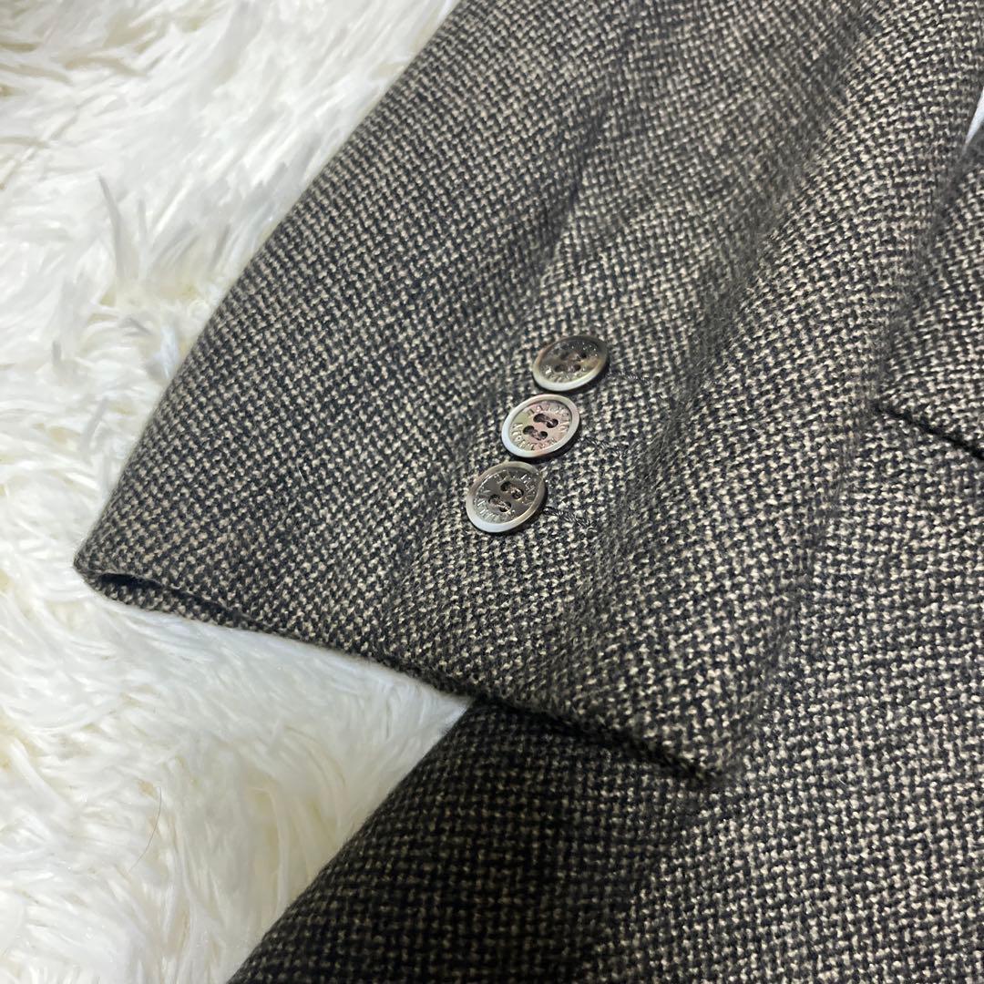 【最高級】BALMAIN アンゴラ100% ツイード テーラードジャケット L
