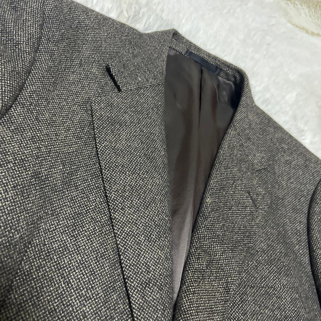 【最高級】BALMAIN アンゴラ100% ツイード テーラードジャケット L