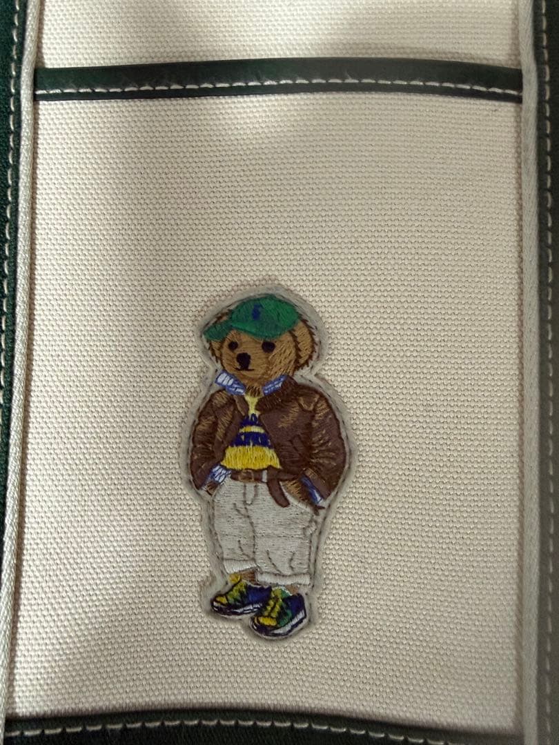 Ralph Lauren トートバッグ ベージュ/グリーン