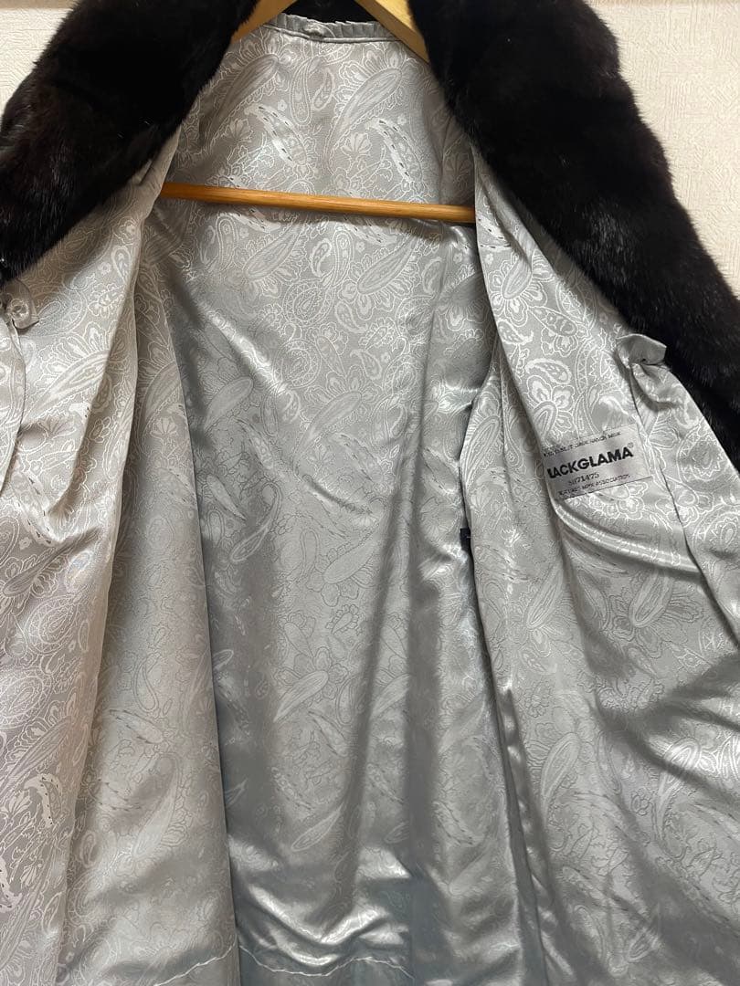 大幅値下げ『美品』ミンク　ダークブラウン　ミドル丈コート