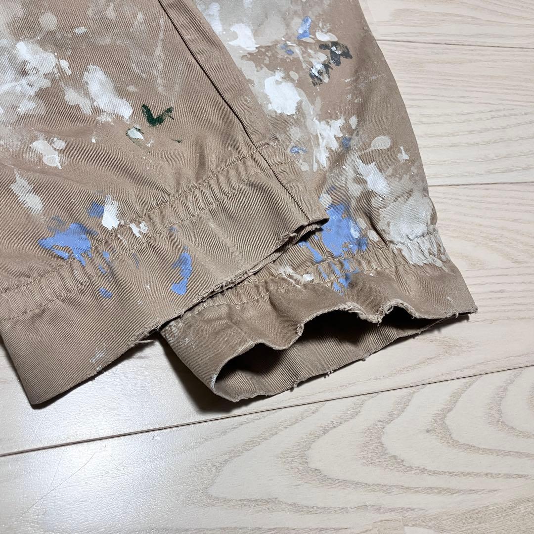 【試着のみ】kolor カラー　24AW チノクロス　ペイントワイドパンツ　1