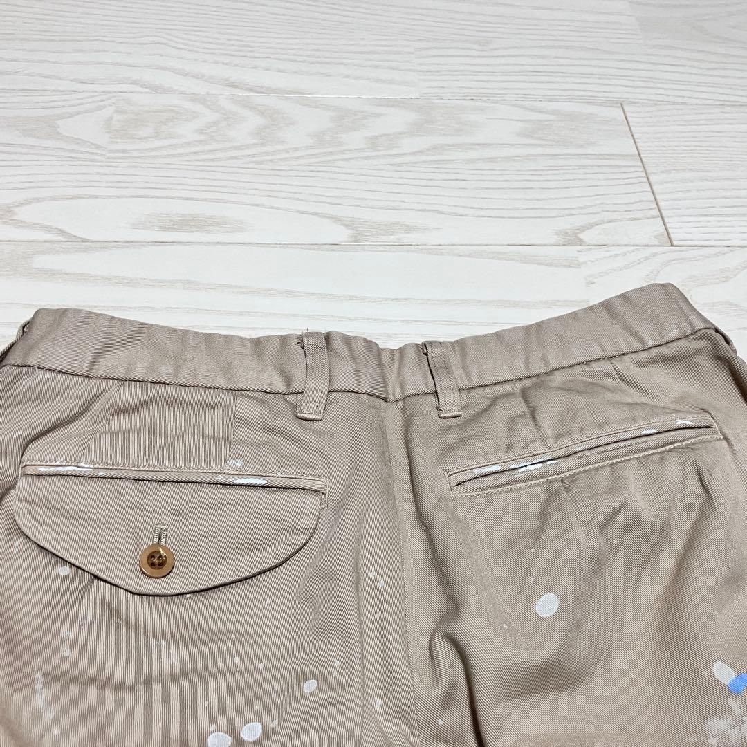 【試着のみ】kolor カラー　24AW チノクロス　ペイントワイドパンツ　1