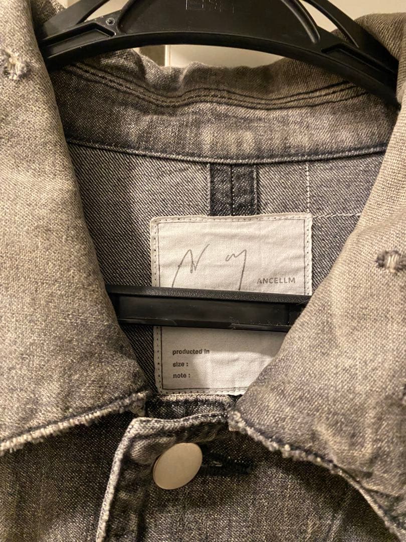 Ancellm アンセルム グレー デニムカバーオール