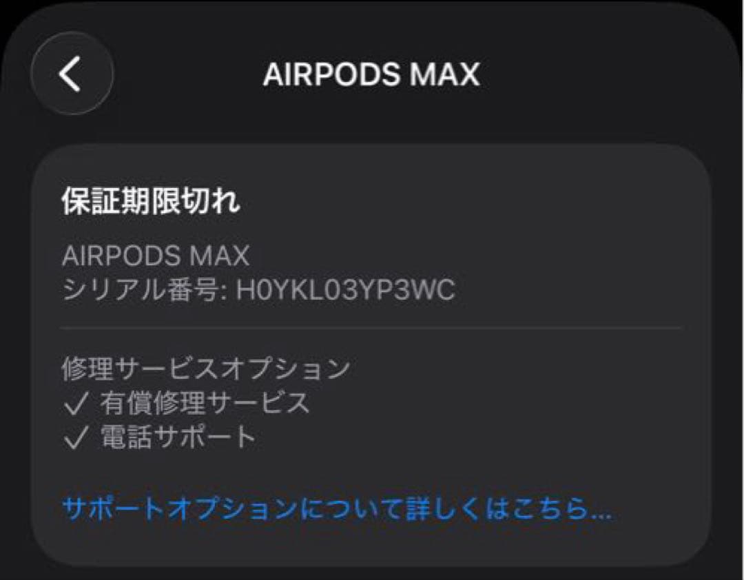 AirPods Max 第一世代　ライトニング版　シルバー　Apple