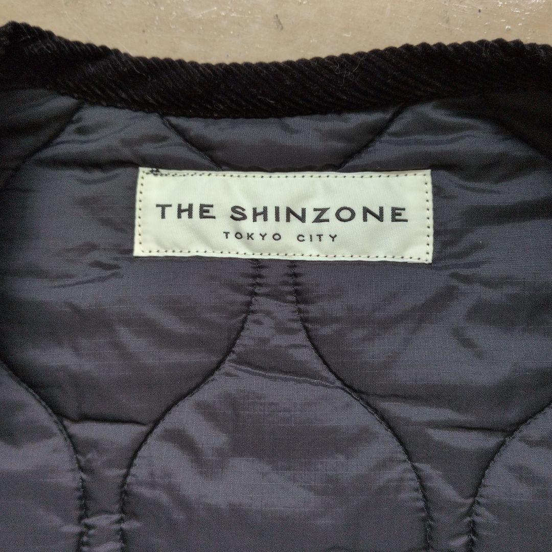 THE SHINZONE ノーカラーキルティングコート