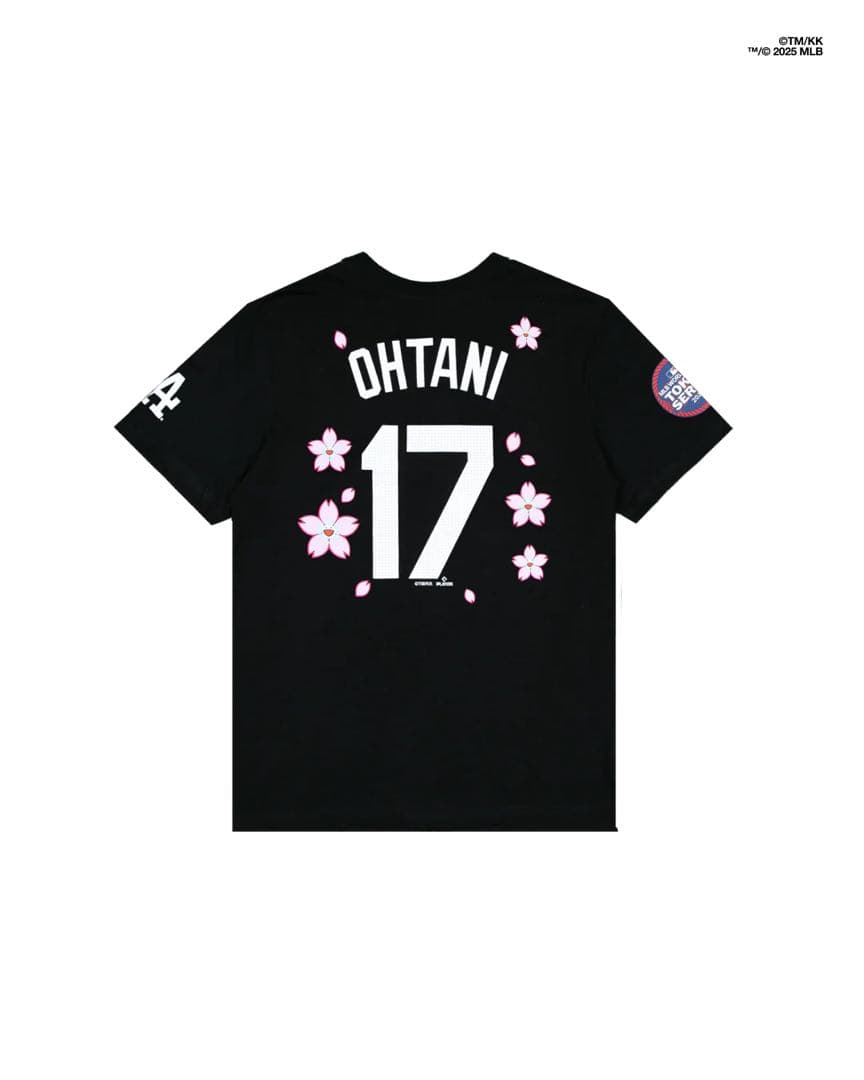 NIKE ドジャース 大谷翔平 MLB東京シリーズ 村上隆コラボTシャツ 黒