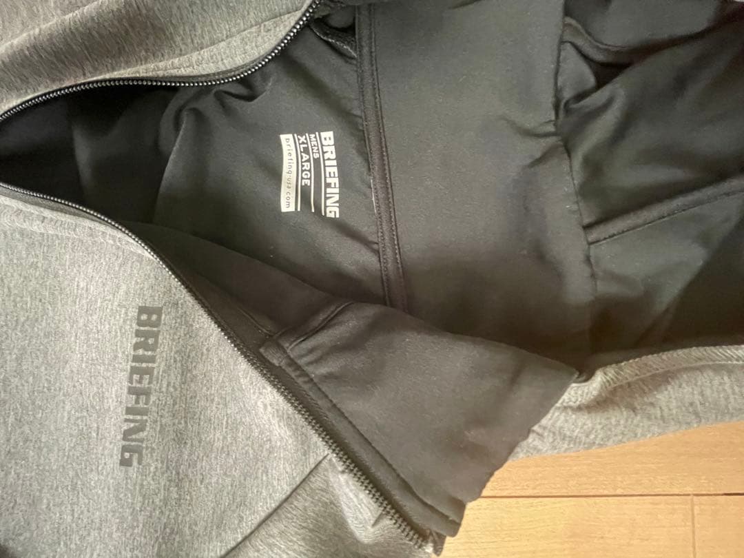 BRIEFING フード付きパーカー グレー