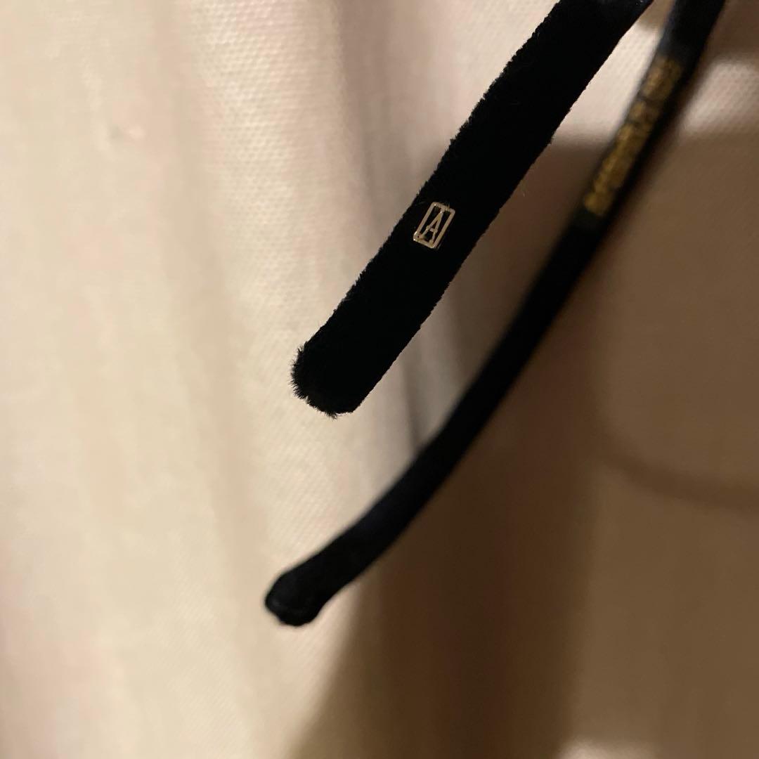 ALEXANDRE DE PARIS ブラック カチューシャ