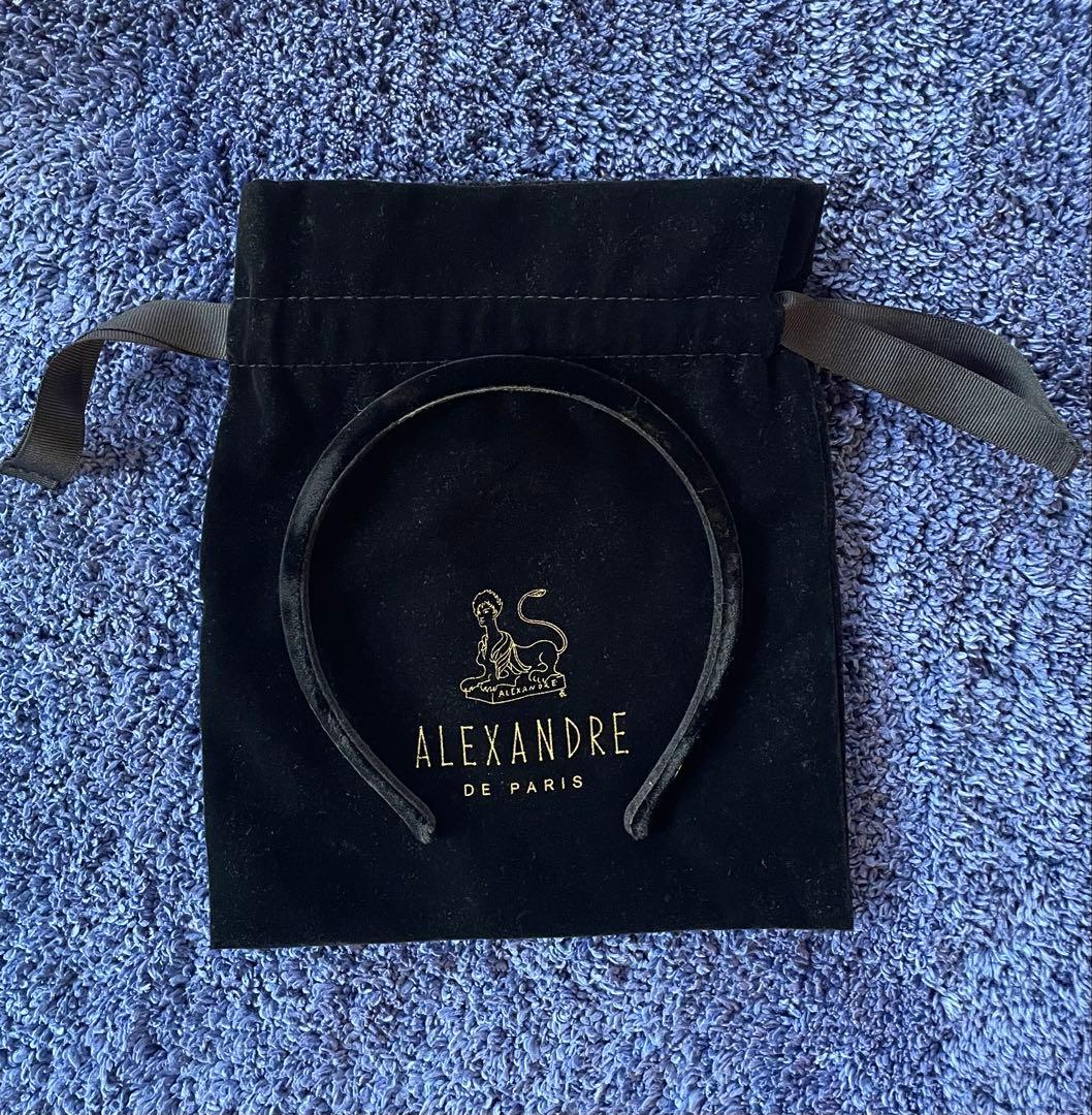 ALEXANDRE DE PARIS ブラック カチューシャ