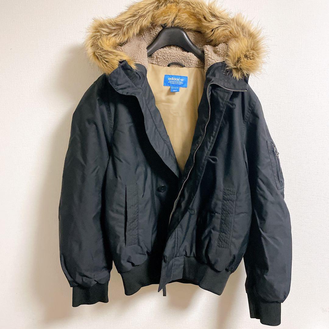 adidas N-2B フライトジャケット ボンバージャケット　黒　L 中綿入り