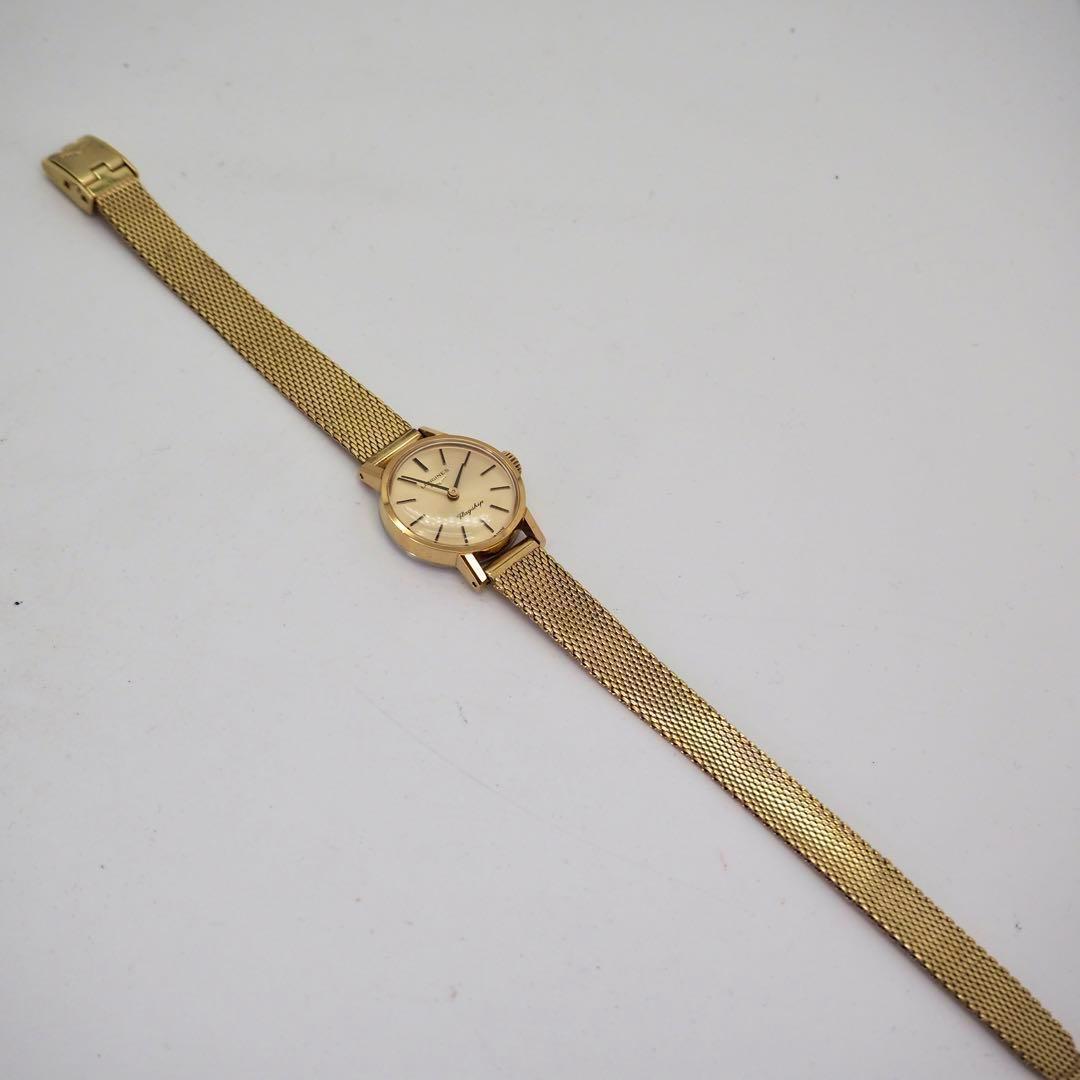 701【美品】ロンジン　時計　手巻き　フラッグシップ　ゴールド　レディース　希少