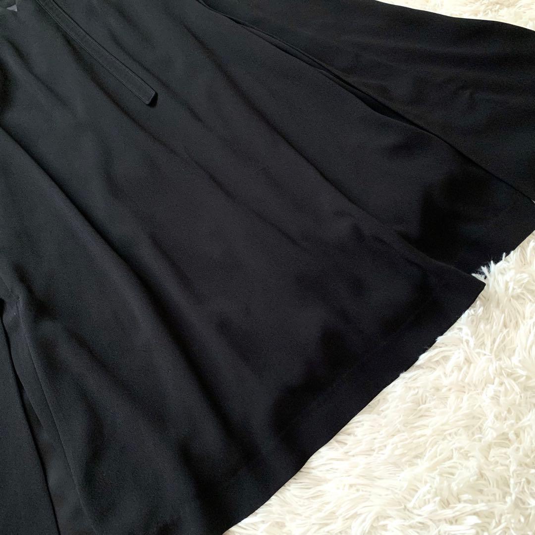 未使用級✨セルフォード 2024 ケープ ドレス メタルボタン ワンピース 黒